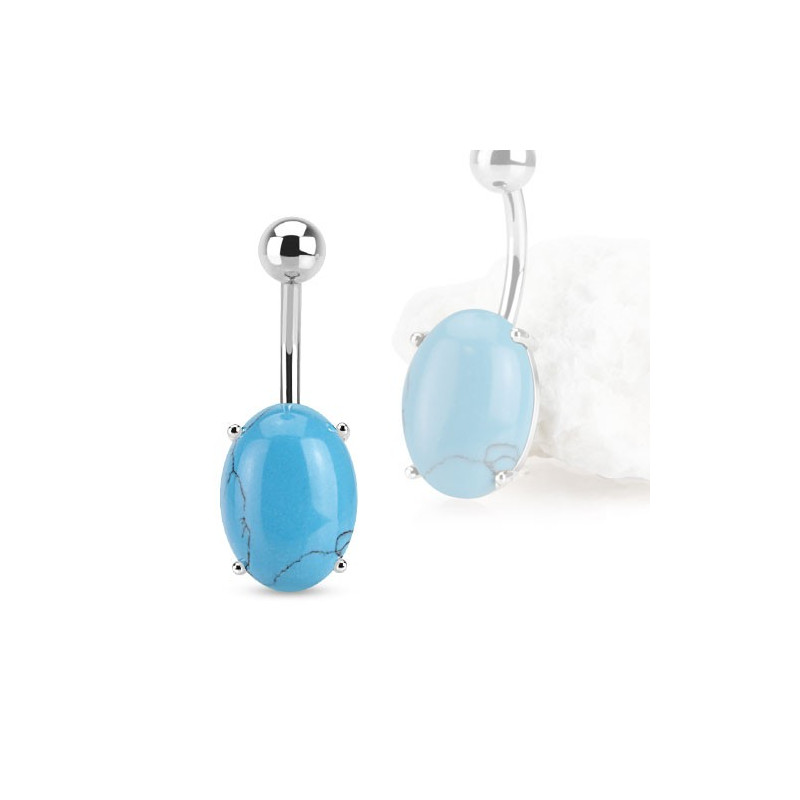 Piercing nombril en pierre turquoise bleu Waz Piercing nombril7,60 €