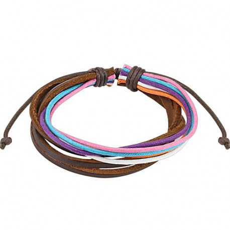 Bracelet cordons cuir rouge bleu violet rose Bijoux4,60 €