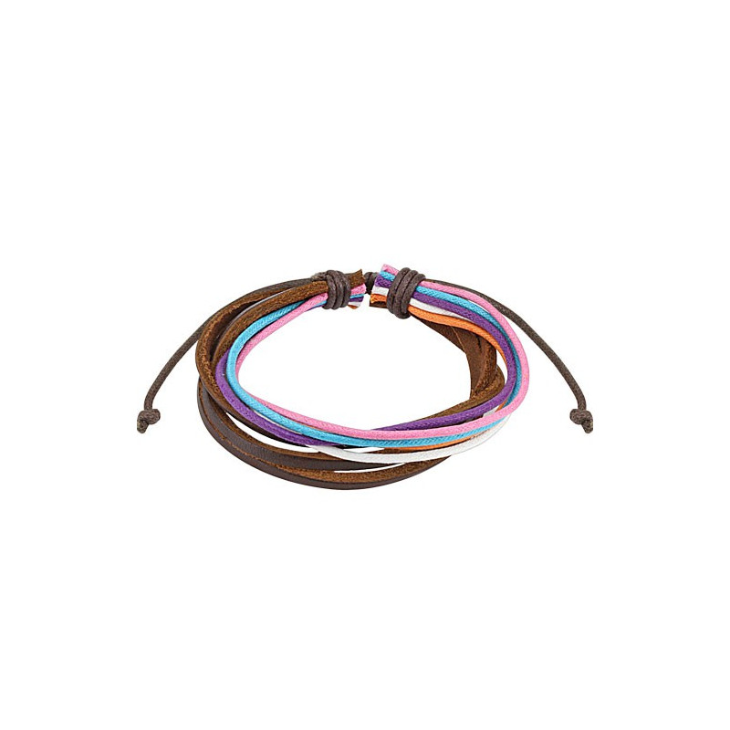 Bracelet cordons cuir rouge bleu violet rose Bijoux4,60 €