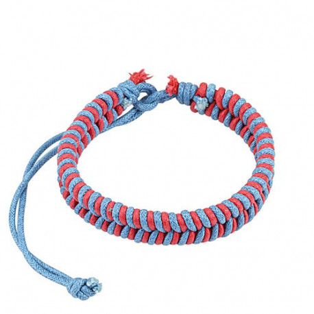 Bracelet cordons tressé cuir rose et bleu Wiq Bijoux5,60 €