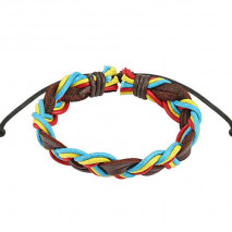 Bracelet cordons tressé rasta en cuir Waj Bijoux4,60 €