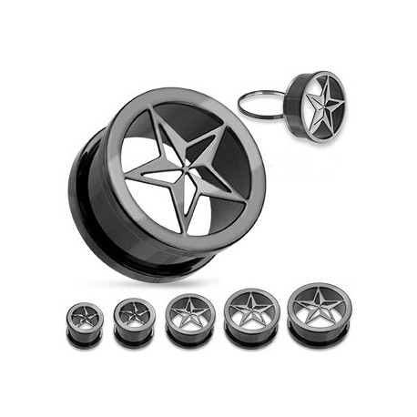 Piercing tunnel étoile noire 8mm Gong Piercing oreille6,99 €