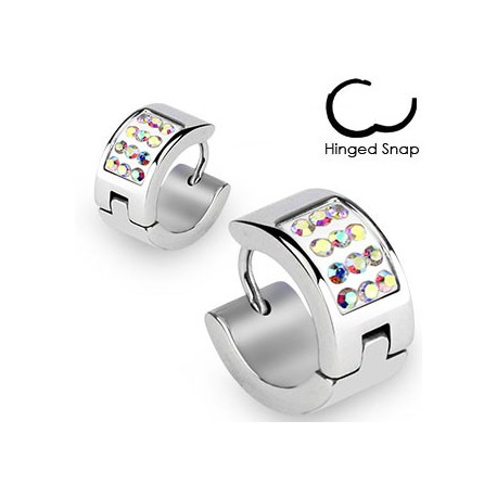 Piercing arcade 8 mm anodisé rose