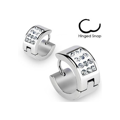 Piercing arcade 8 mm anodisé rose