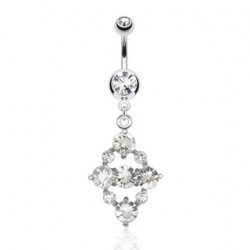 Piercing arcade 8 mm anodisé rose