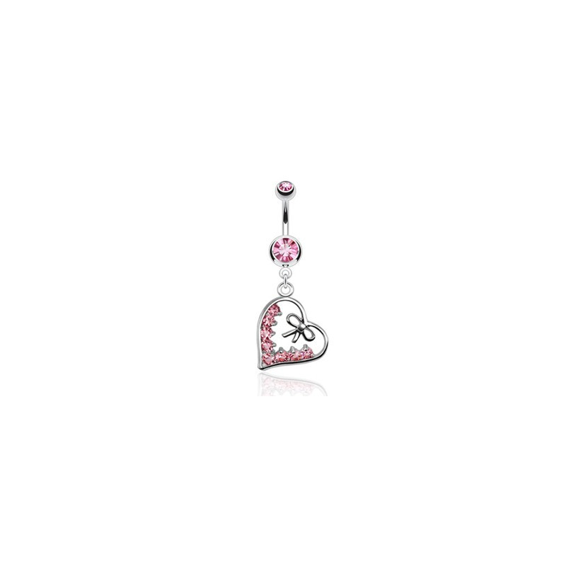 Piercing nombril nœud et cœur rose Ayer Piercing nombril7,60 €