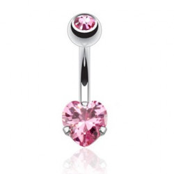 Piercing arcade 8 mm anodisé rose