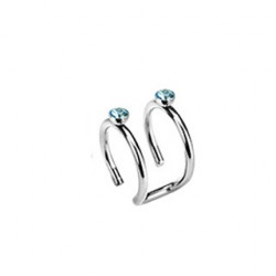 Faux piercing anneaux avec un zirconium bleu Aya Faux piercing5,90 €