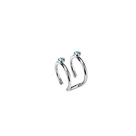 Faux piercing anneaux avec un zirconium bleu Aya Faux piercing5,90 €