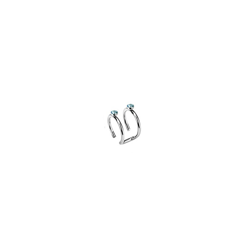 Faux piercing anneaux avec un zirconium bleu Aya Faux piercing5,90 €