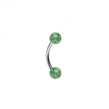 Piercing arcade 8mm boules paillettes verte Dazt Piercing arcade2,85 €
