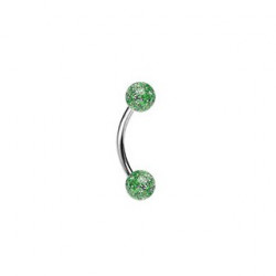 Piercing arcade 8mm boules paillettes verte Dazt Piercing arcade2,85 €