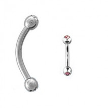 Piercing arcade 8 mm anodisé rose