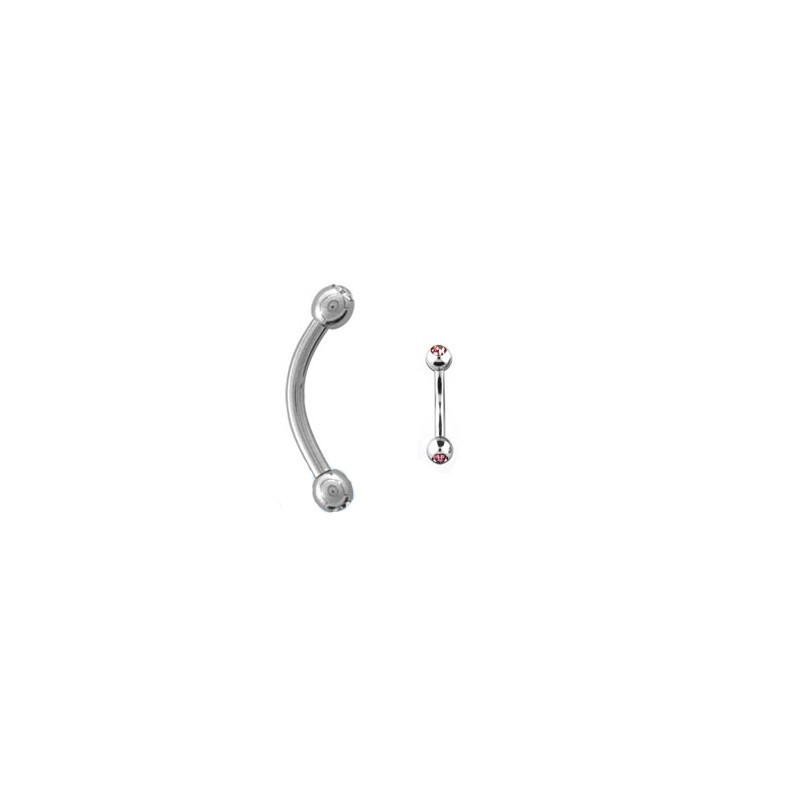 Piercing arcade 8mm avec boules rose Yog Piercing arcade3,20 €