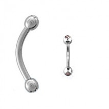 Piercing arcade 8 mm anodisé rose