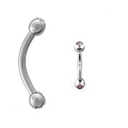 Piercing arcade 8 mm anodisé rose