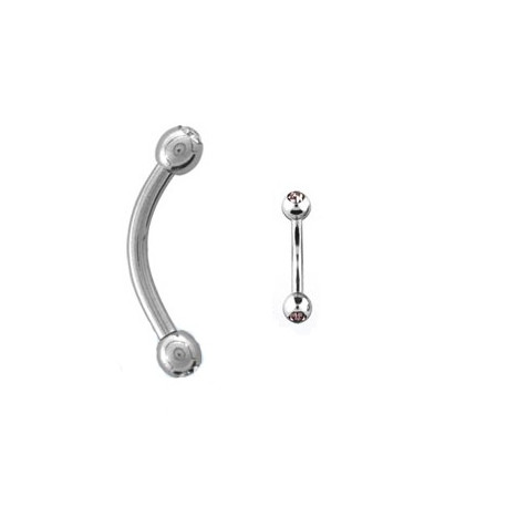 Piercing arcade 8 mm anodisé rose