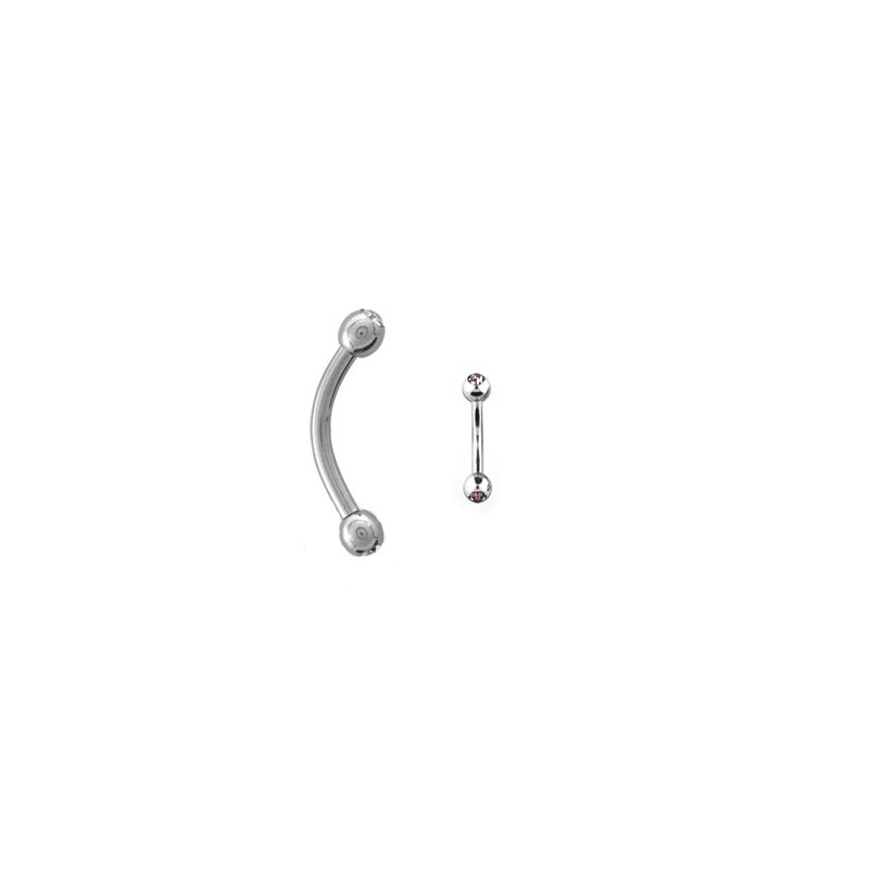 Piercing arcade 8mm avec boules améthyste clair Gafy Piercing arcade3,20 €