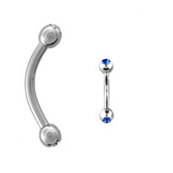 Piercing arcade 8 mm anodisé rose