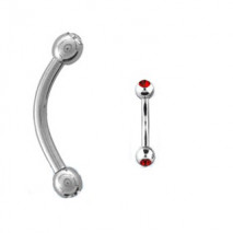 Piercing arcade 8 mm anodisé rose