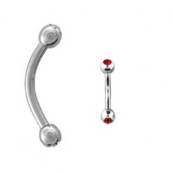 Piercing arcade 8 mm anodisé rose
