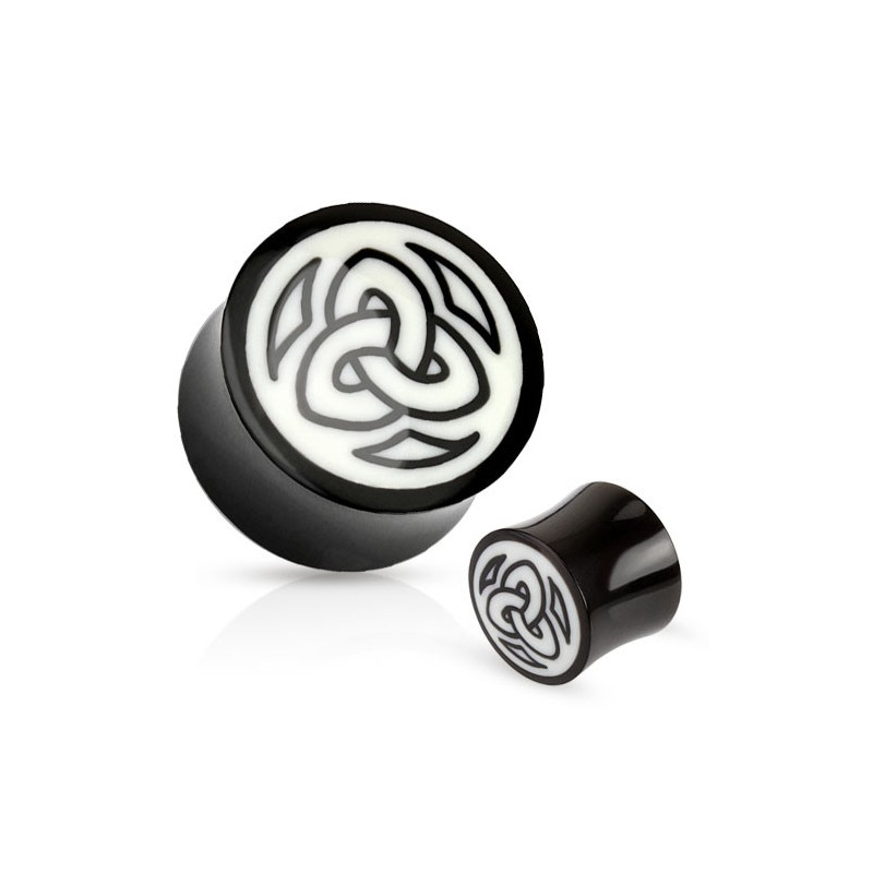 Piercing plug symbole tribal blanc 12mm Toge Piercing oreille7,49 €