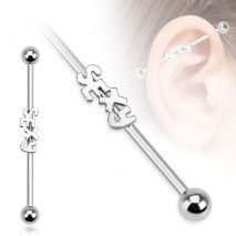 Piercing arcade 8 mm anodisé rose