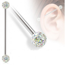 Piercing arcade 8 mm anodisé rose