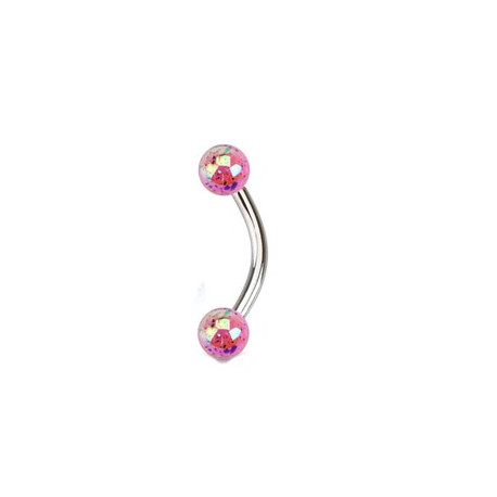 Piercing arcade 8mm avec boules tachetées rose Yaz Piercing arcade2,85 €