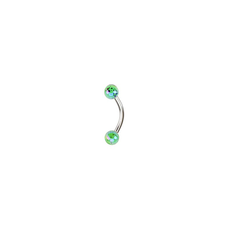 Piercing arcade et boules tachetées verte Yod Piercing arcade2,85 €