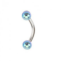 Piercing arcade 8mm avec boules tachetées bleu Yas Piercing arcade2,85 €