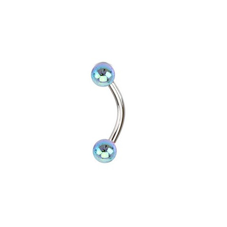 Piercing arcade 8 mm anodisé rose