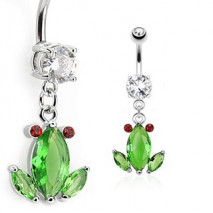 Piercing nombril grenouille en crystal vert Piercing nombril9,80 €