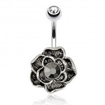 Piercing nombril fleur vintage cristal noir Ryz Piercing nombril6,60 €