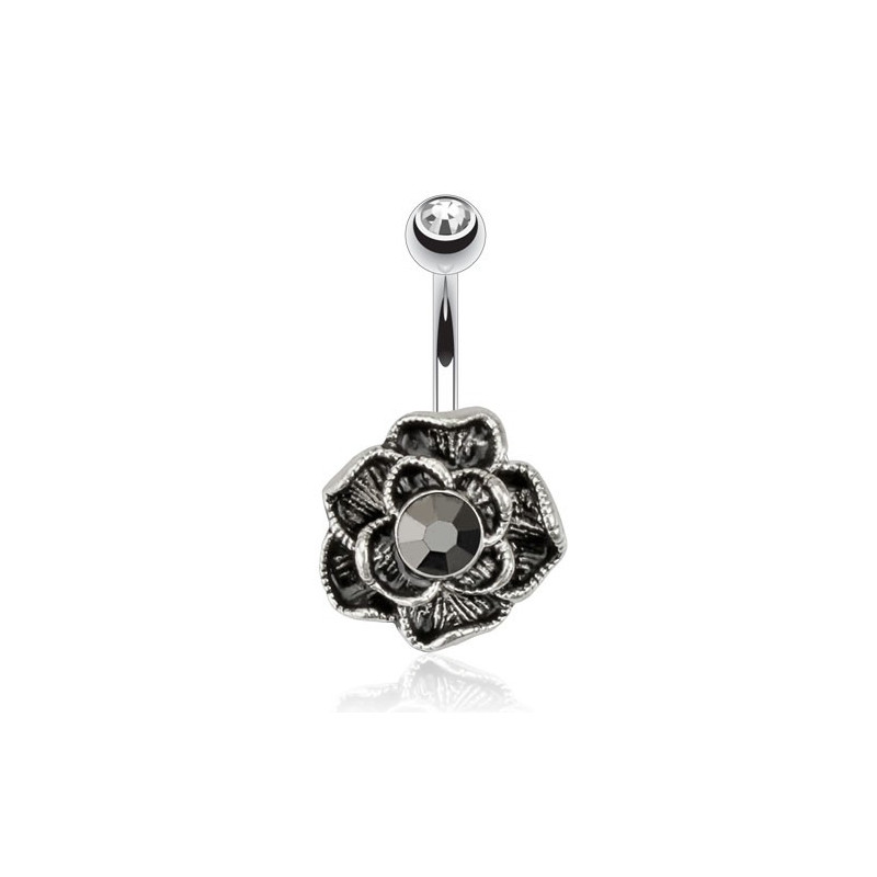 Piercing nombril fleur vintage cristal noir Ryz Piercing nombril6,60 €
