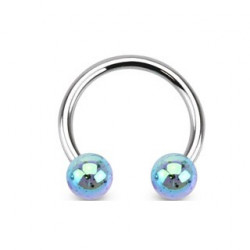 Piercing fer à cheval 10mm et boules bleu Ay Piercing oreille3,49 €