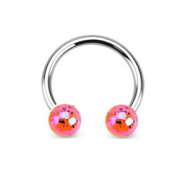 Piercing arcade 8 mm anodisé rose