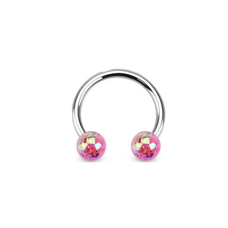 Piercing arcade 8 mm anodisé rose