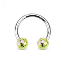 Piercing arcade 8 mm anodisé rose