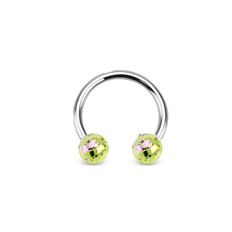 Piercing fer à cheval 10mm et boules jaune Go Piercing oreille3,49 €