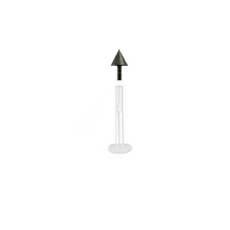 Piercing labret lèvre 8mm pointe noire acier Tufy Piercing labret3,80 €