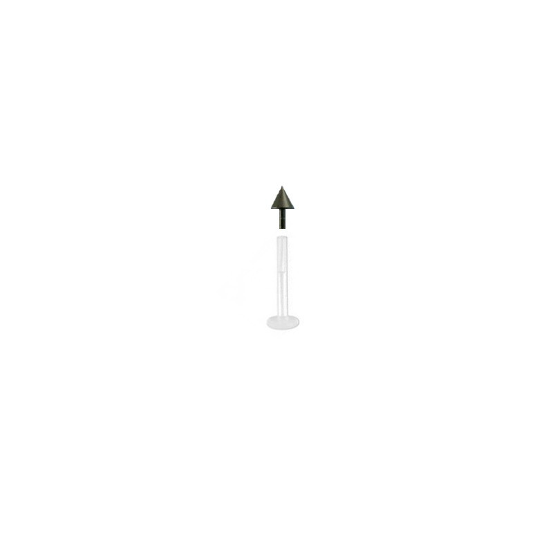 Piercing labret lèvre 8mm pointe noire acier Tufy Piercing labret3,80 €