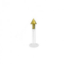 Piercing labret lèvre 8mm pointe doré acier Tapyx Piercing labret3,80 €