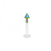 Piercing labret lèvre 8mm pointe arc en ciel Gajek Piercing labret3,80 €