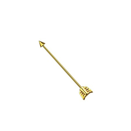 Piercing industriel flèche doré 32mm Puiga Piercing oreille5,90 €