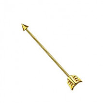 Piercing industriel flèche doré 38mm Pafix Piercing oreille5,90 €