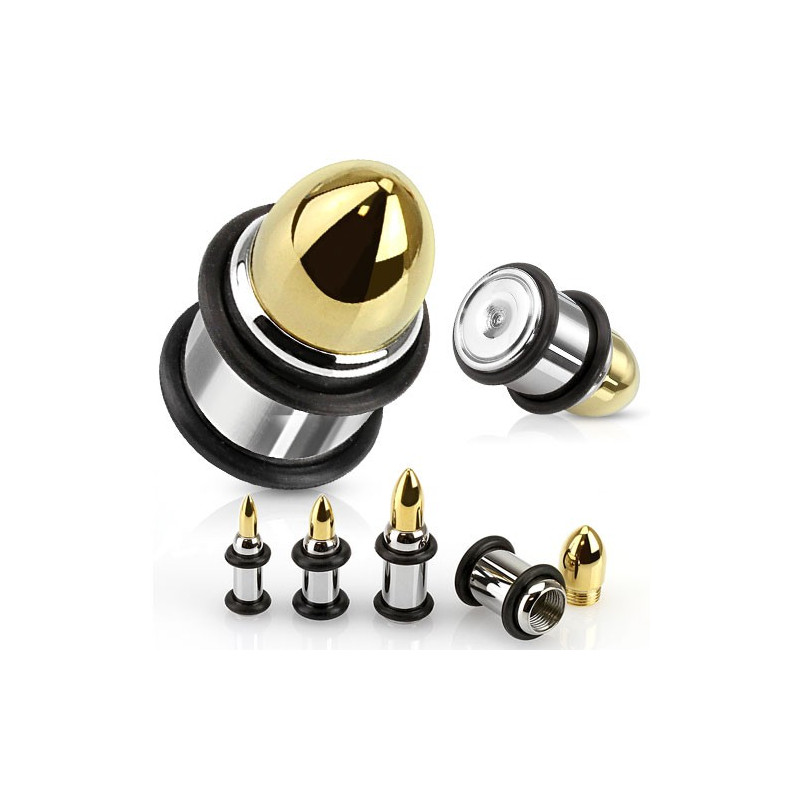 Piercing plug avec balle doré de 6mm Lawa Piercing oreille5,89 €