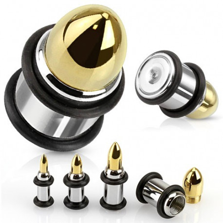 Piercing plug avec balle doré de 8mm Lapa Piercing oreille6,39 €