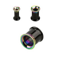 Piercing tunnel noir et arc en ciel 3mm Vies Piercing oreille3,99 €