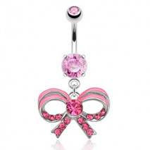 Piercing nombril ruban avec zirconium rose Eru Piercing nombril7,80 €